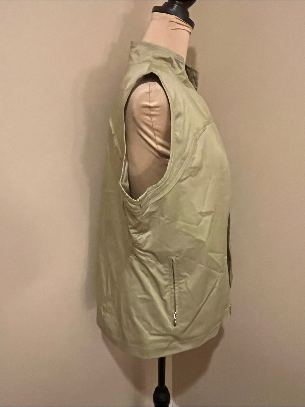 Nike Golf Clima-Fit Light Green Zip Vest, Medium - Picture 3 of 10